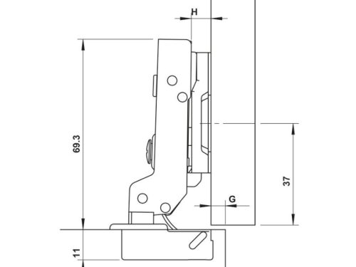 kich thuoc ban le trum nua metalla sm 110 giam chan hafele 315 07 114
