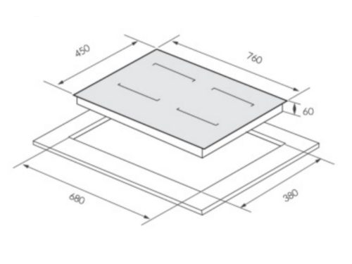 Kích thước bếp từ GrandX GX IH858Pro