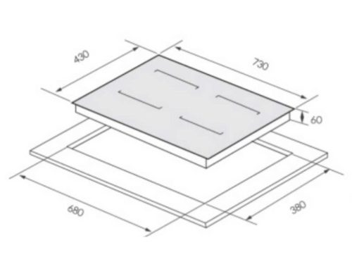 Kích thước bếp từ GrandX GX IH868pro