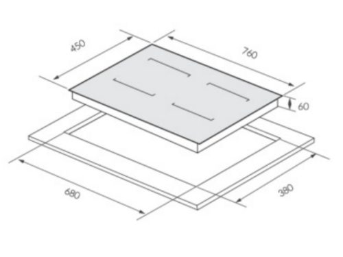 Kích thước bếp từ GrandX GX IP859Pro