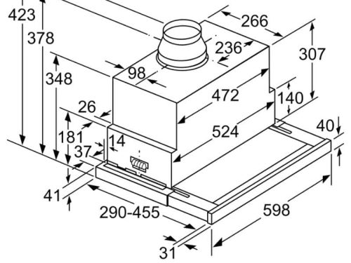 Máy hút mùi Siemens LI69SA684 5 kich thuoc may hut mui siemens li69sa684