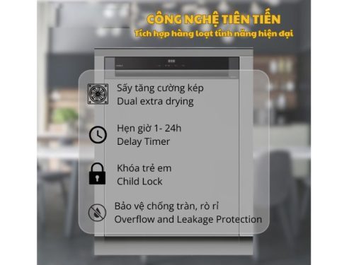 Chức năng máy rửa bát GrandX SMI8GX68