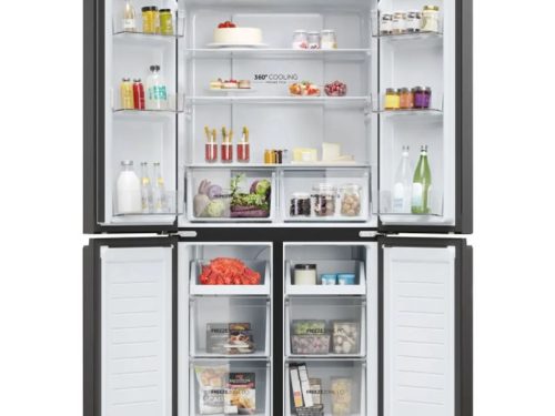 Tủ Lạnh 4 cánh Multi Doors Inverter 469 Lít Aqua AQR-M536XA(SL) 3 anh tu lanh 4 canh multi doors inverter 469 lit aqua aqr m536xasl