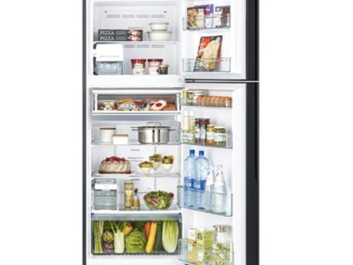 hinh anh tu lanh 2 canh inverter 390 lit hitachi r fvy510pgv0 gmg