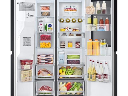 hinh anh tu lanh 2 canh side by side inverter 635 lit lg gr g257bl