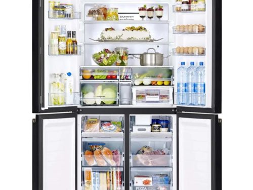 hinh anh tu lanh 4 canh multi door inverter 569 lit hitachi r wb640vgv0x mir