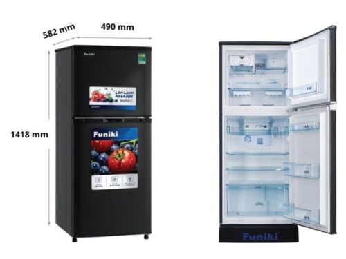 kich thuoc tu lanh 2 canh 147 lit funiki hr t6147tdg