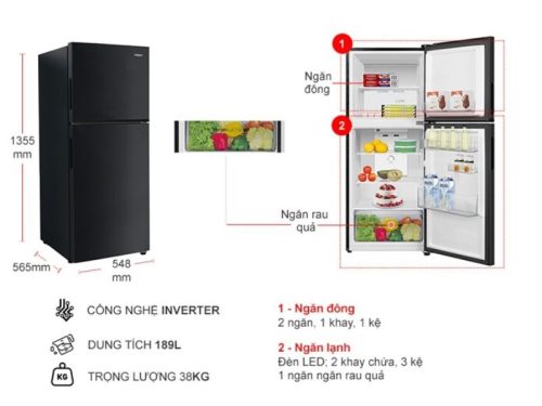 kich thuoc tu lanh 2 canh inverter 189 lit aqua aqr t220fa fb
