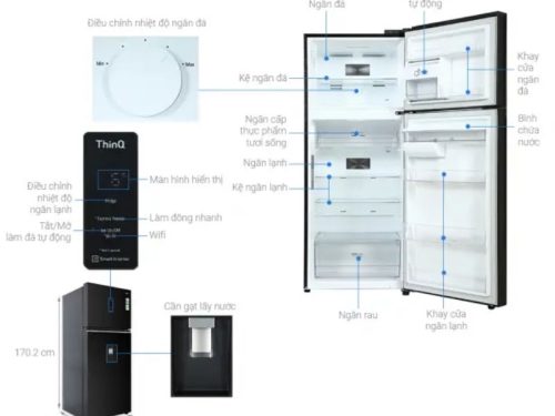kich thuoc tu lanh 2 canh inverter 374 lit lg gn d372bla