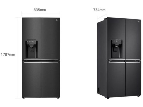 kich thuoc tu lanh 4 canh multi door inverter 494 lit lg gr d22mbi