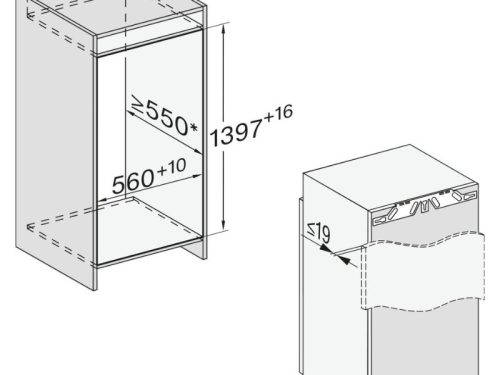 kich thuoc tu mat miele k 7444 d 206l