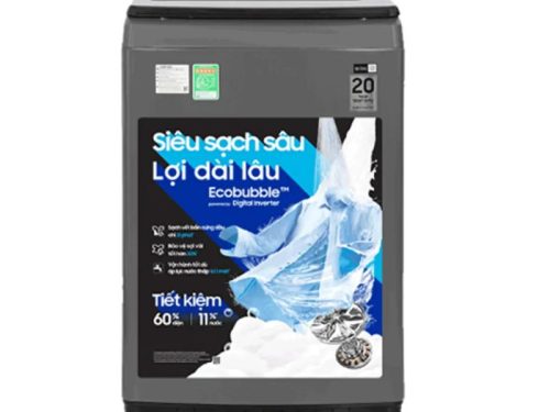 Máy Giặt Samsung Ecobubble Inverter 17 kg WA17CG6442BDSV cửa trên