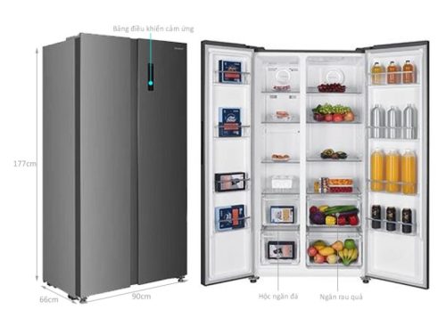 thong so tu lanh 2 canh side by side 532 lit sharp sj sbx530v sl