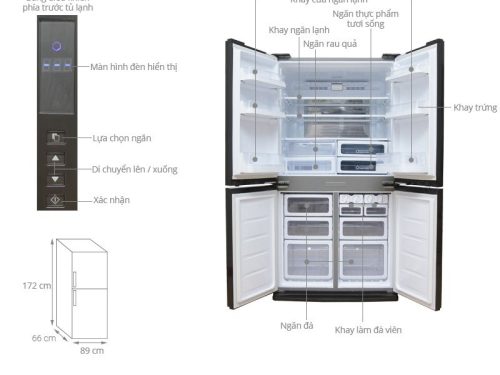 thong so tu lanh 4 canh 556 lit sharp sj fx630v st
