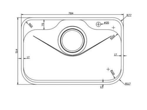 kich thuoc chau rua bat konox tari 7851sm