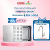 km chau rua bat konox workstation undermount sink kn8644su dekor