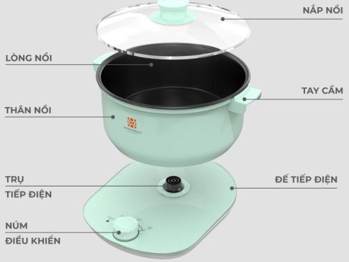 Nồi lẩu điện Hawonkoo HEH-100-GE 4 thiet ke noi lau dien hawonkoo heh 100 ge