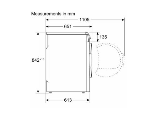 23597 kich co may say quan ao bosch wqb245b0sg