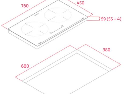 kich thuoc bep tu 2 vung nau teka izc 76220 scg bk 112510053