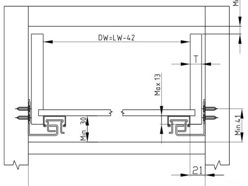 kich thuoc ray am giam chan nhan mo epc evo 550mm hafele 433.32.156