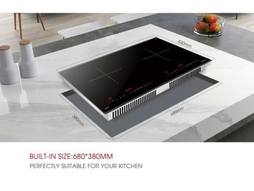 Mặt kính bếp từ Hafele HC-I7365B 536.61.365 2 vùng nấu