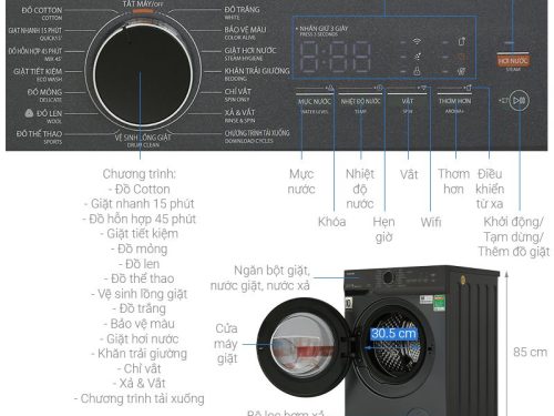 kich thuoc may giat toshiba inverter 12 kg tw t21bu130uwvmg