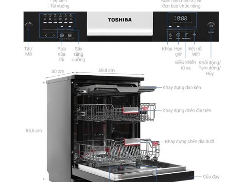 kich thuoc may rua chen toshiba originclean dw 15f9b vn
