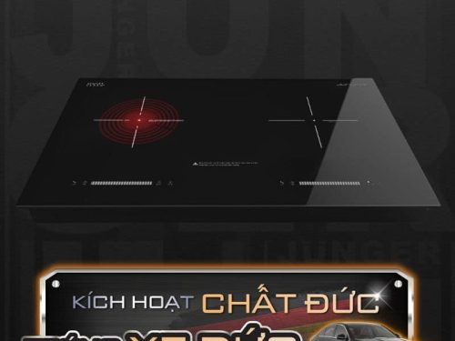 Bếp từ kết hợp hồng ngoại Junger SIS-68 lắp âm