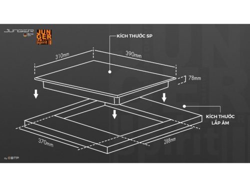 Bếp hồng ngoại đơn Junger IS-19 di động 4 kich thuoc bep hong ngoai don junger is 19 di dong
