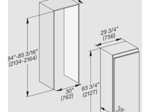kich thuoc tu mat miele mastercool k 2802 vi
