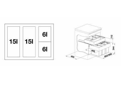 size thung rac am tu blanco select 604 organ 4 ngan 520783