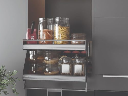 Ảnh Kệ nâng hạ Hafele 504.68.373 Imove R600mm