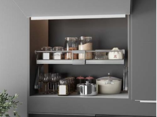 Hình ảnh Kệ nâng hạ Hafele 504.68.376 Utensio 1 tầng 800 mm