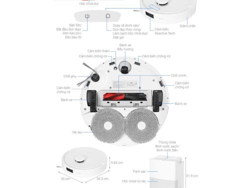 size robot hut bui lau nha roborock q revo 5ae trang